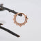 Nose Hoop 14k White Diamonds
